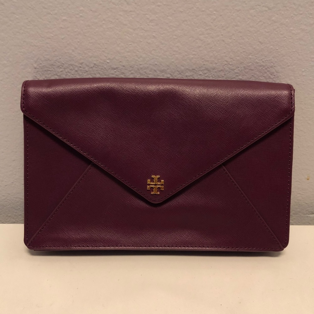Purple Tory Burch Clutch